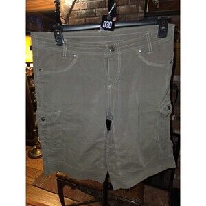 Kühl Hiking Cargo Shorts Womens 14 Gray Outdoor Trail Travel Quick Dry